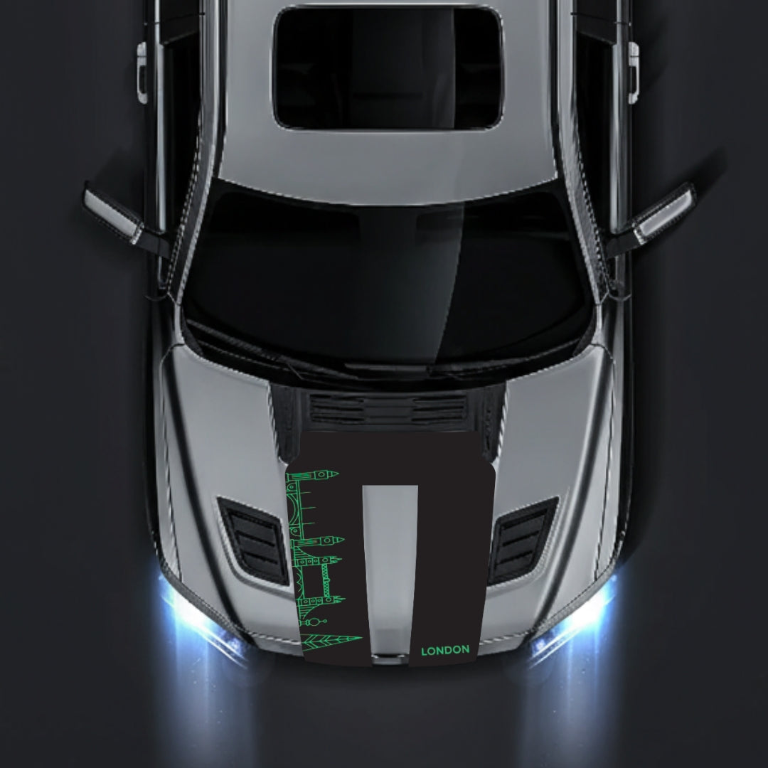 Hood Panel Decal/Sticker - London Skyline Graphic Kit - For Dodge RAM 1500 2019-2025 - Premium Vinyl