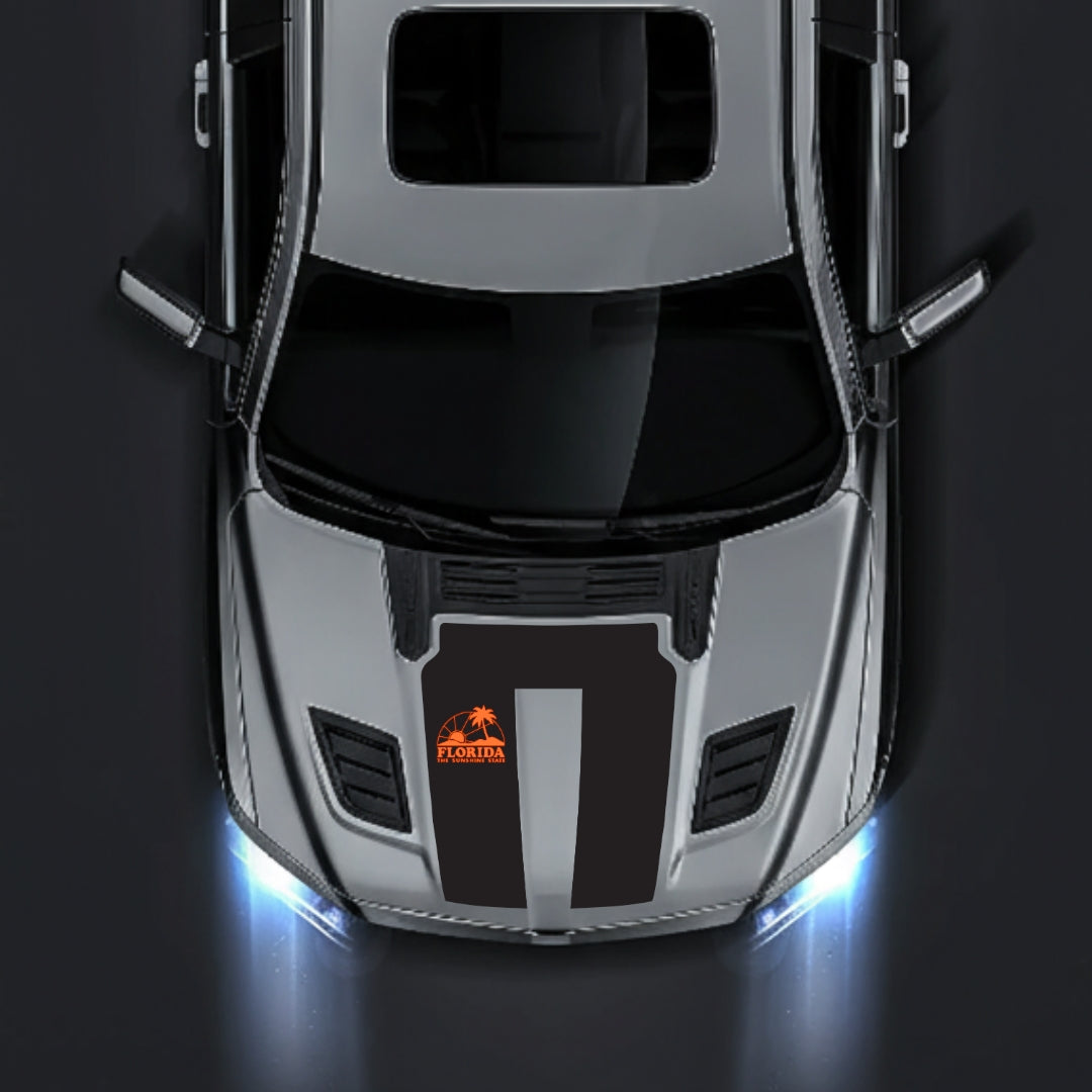 Hood Panel Decal/Sticker - Florida Graphic Kit - For Dodge RAM 1500 2019-2025 - Premium Vinyl