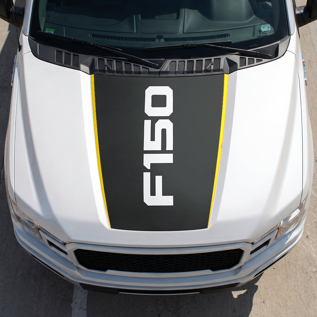 Hood Panel Decal/Sticker - Solid F150 Graphic Decal Graphic Kit - For Ford F-150 2015-2020 - Premium Vinyl