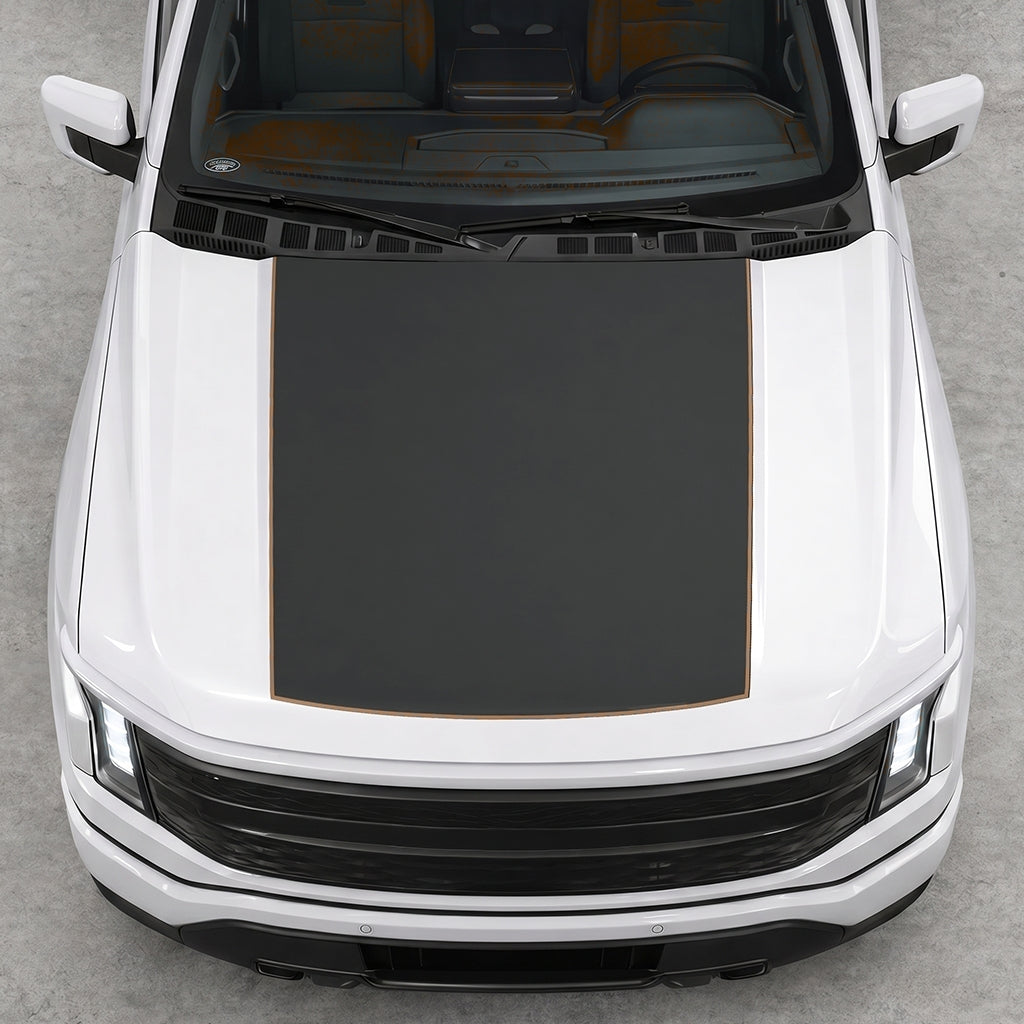 Hood Panel Decal/Sticker - Solid Graphic Decal Graphic Kit - For FORD F-150 2015-2020 - Premium Vinyl