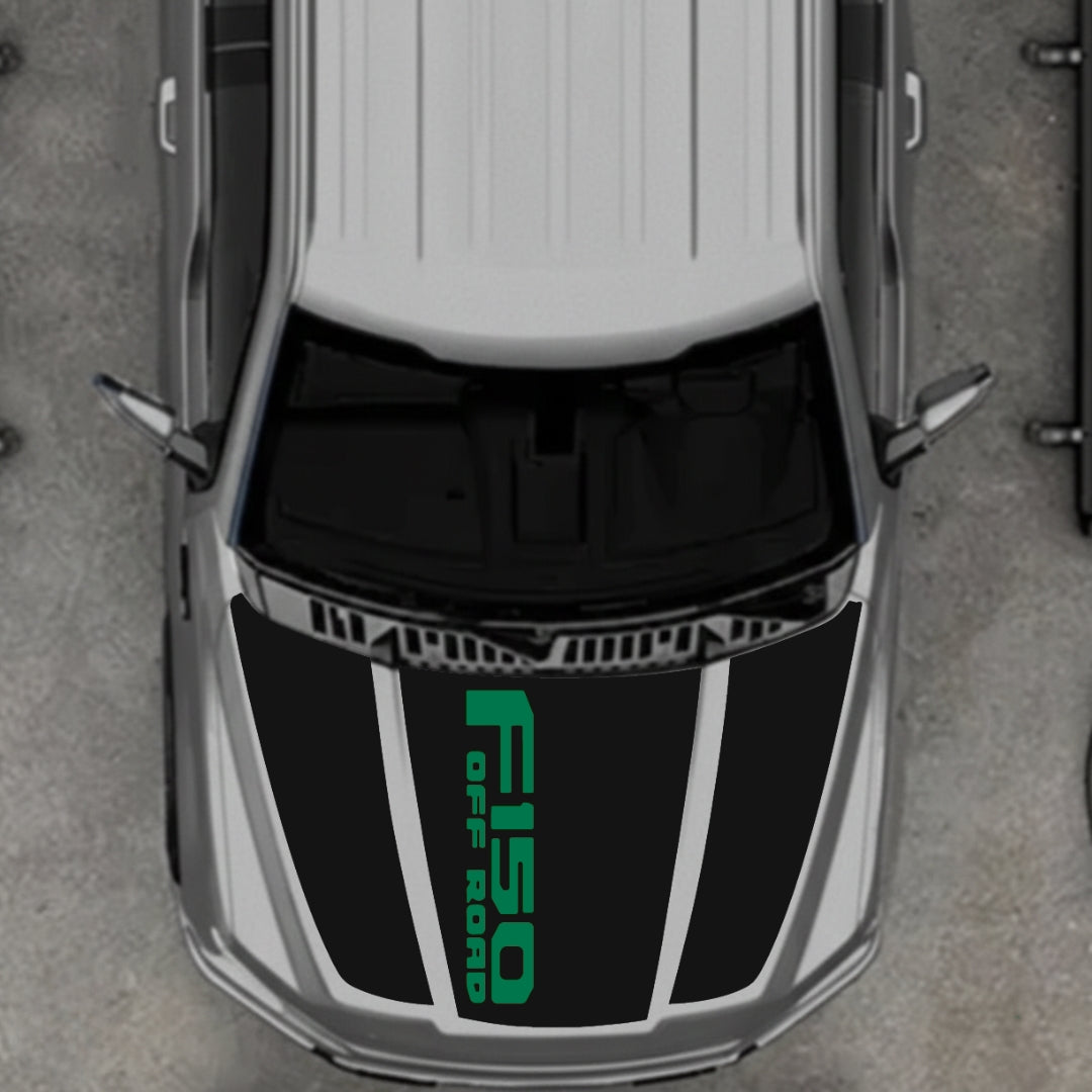 Hood Panel Decal/Sticker - Style 11 Graphic Kit - For Ford F-150 2020-2026 - Premium Vinyl