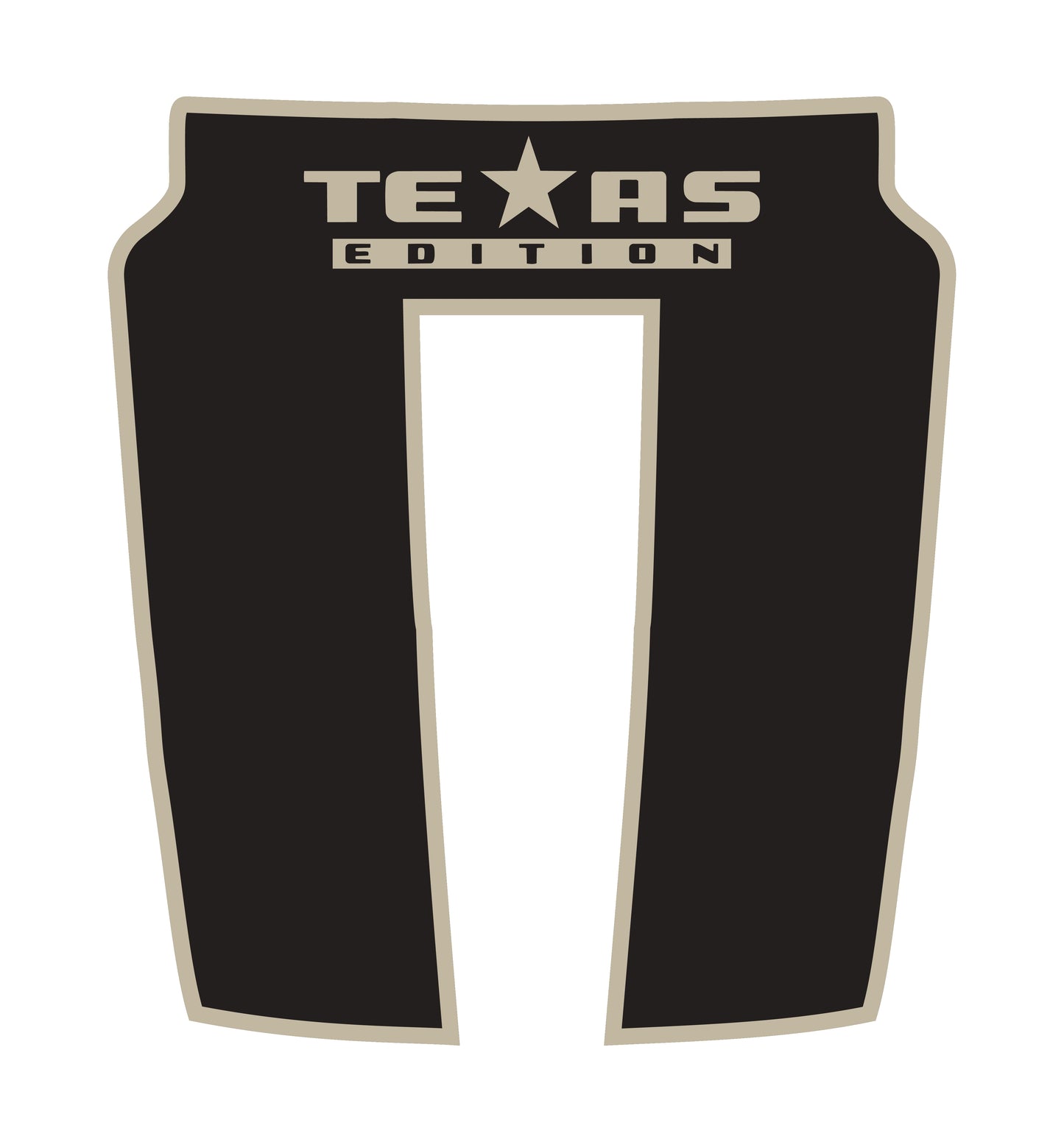 Performance Hood Panel Decal/Sticker - Texas Edition - Border Graphic Kit - For Dodge RAM 1500 2019-2025 - Premium Vinyl