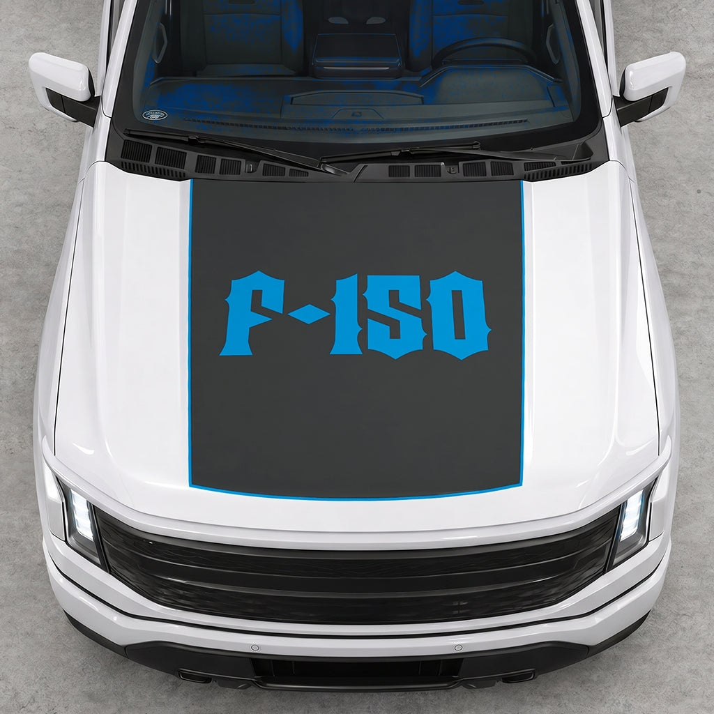 Hood Panel Decal/Sticker - Lightning F150 Graphic Decal Graphic Kit - For FORD F-150 2015-2020 - Premium Vinyl