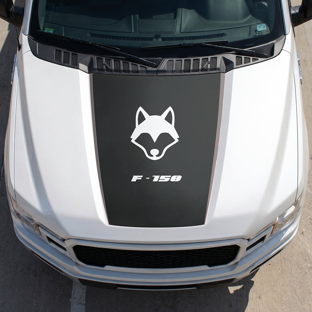 Hood Panel Decal/Sticker - Coyote Graphic Decal Graphic Kit - For Ford F-150 2015-2020 - Premium Vinyl