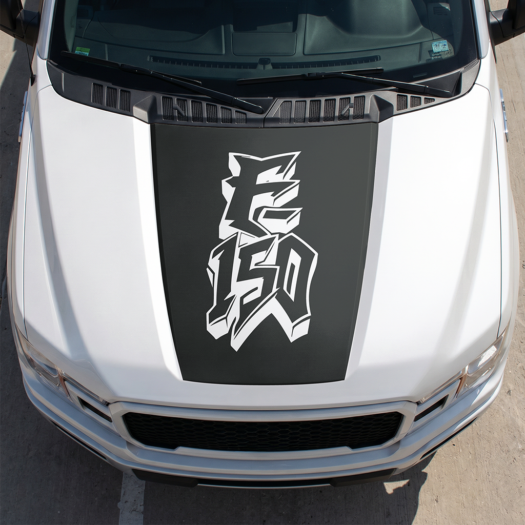 Hood Panel Decal/Sticker - Different Styles Graphic Decals Kit- For Ford F-150 2015-2020 - Premium Vinyl