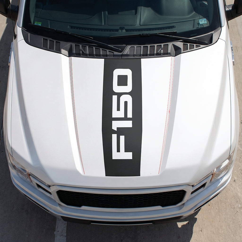 Hood Panel Decal/Sticker - Bold F150 Graphic Decal Graphic Kit - For Ford F-150 2015-2020 - Premium Vinyl