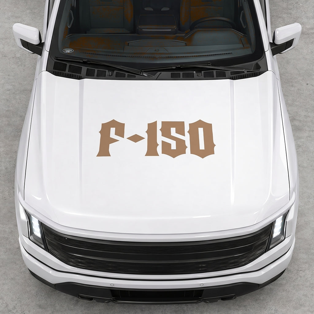 Hood Panel Decal/Sticker - Cut Lightning F150 Graphic Decal Graphic Kit - For FORD F-150 2015-2020 - Premium Vinyl
