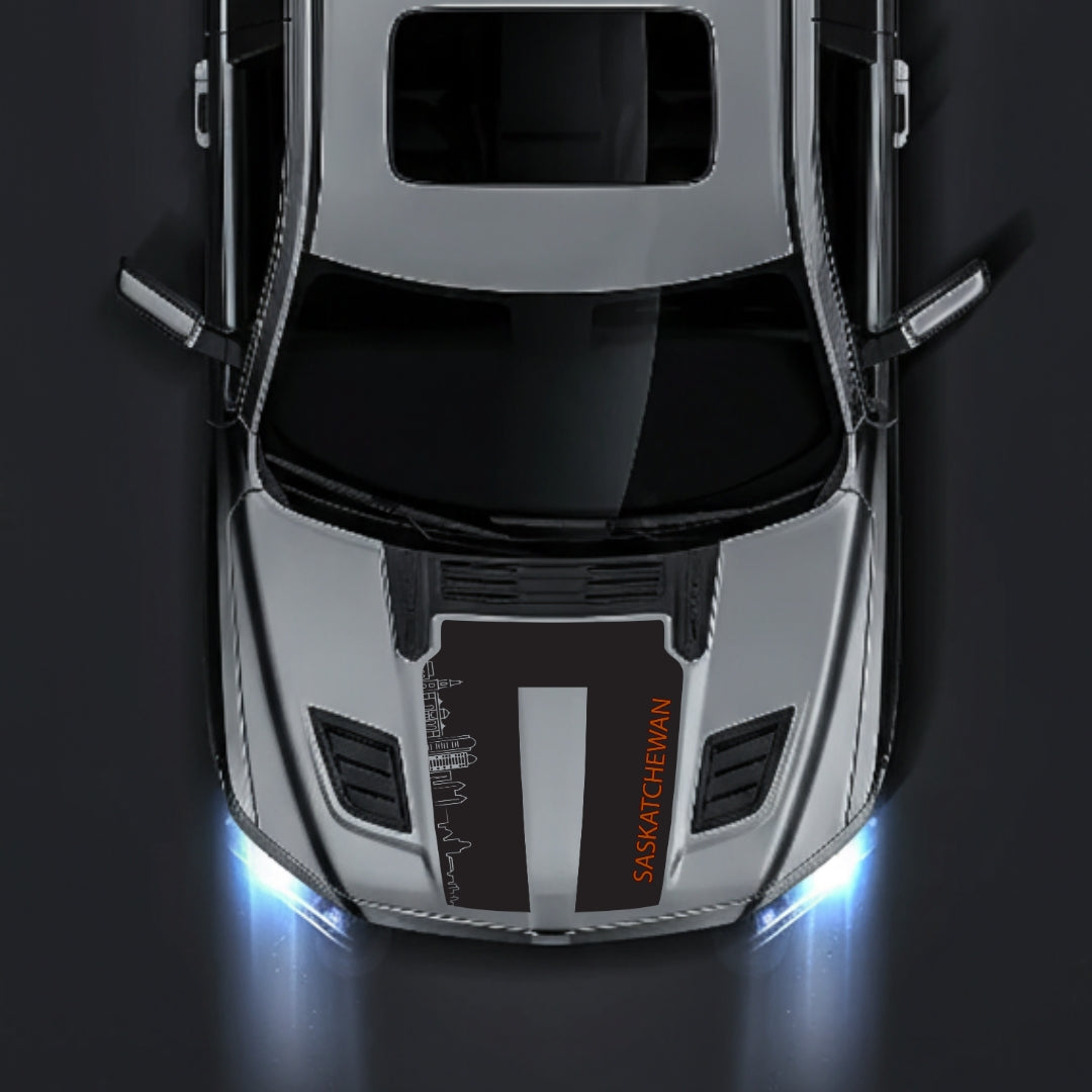 Performance Hood Panel Decal/Sticker - Saskatchewan Skyline - Cut Graphic Kit - For Dodge RAM 1500 2019-2025 - Premium Vinyl