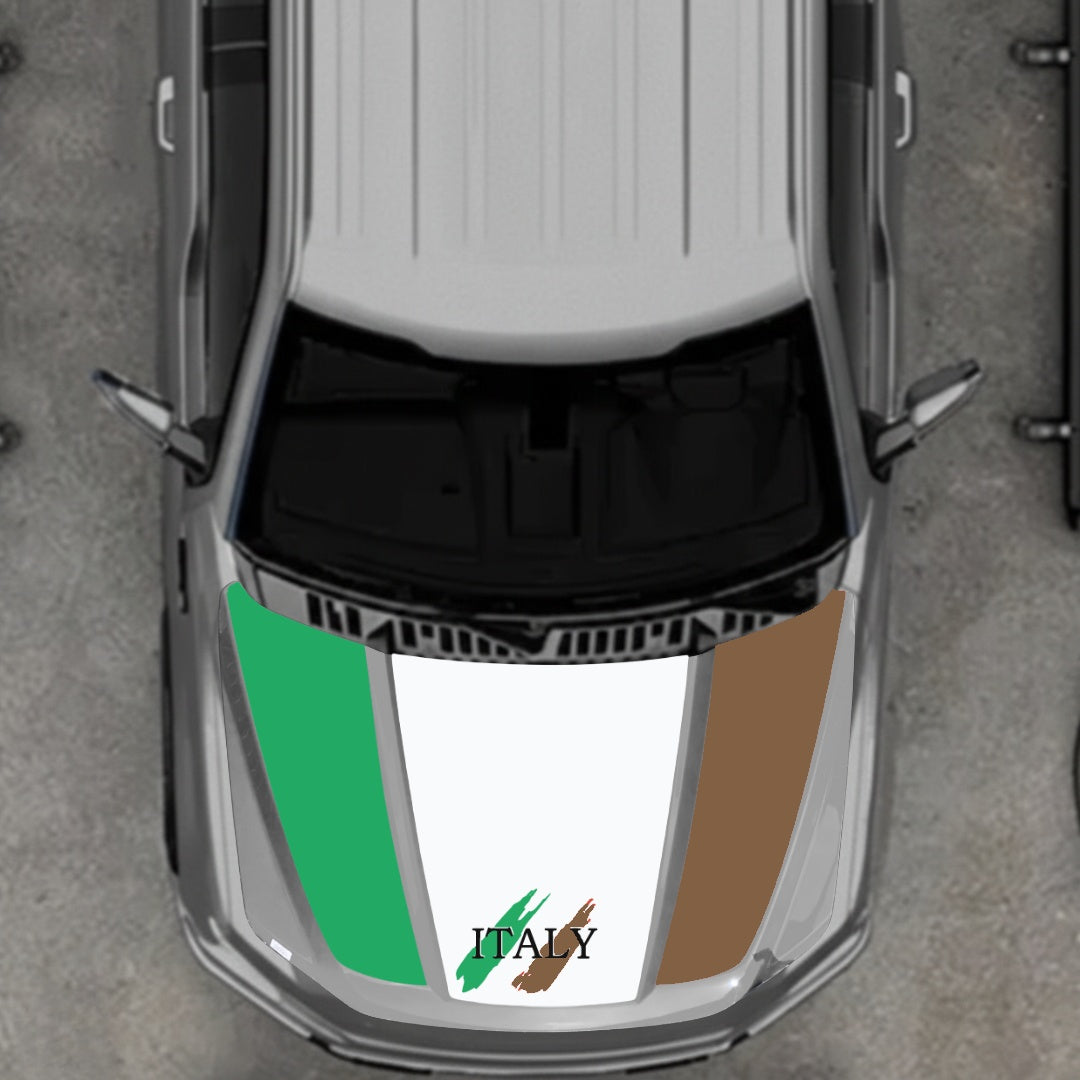 Hood Panel Decal/Sticker - Italy Graphic Kit - For Ford F-150 2020-2026 - Premium Vinyl