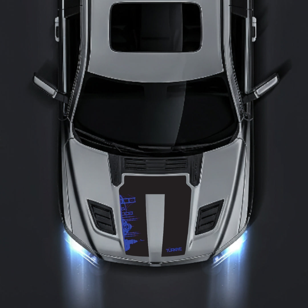 Hood Panel Decal/Sticker - Turkey Skyline Graphic Kit - For Dodge RAM 1500 2019-2025 - Premium Vinyl