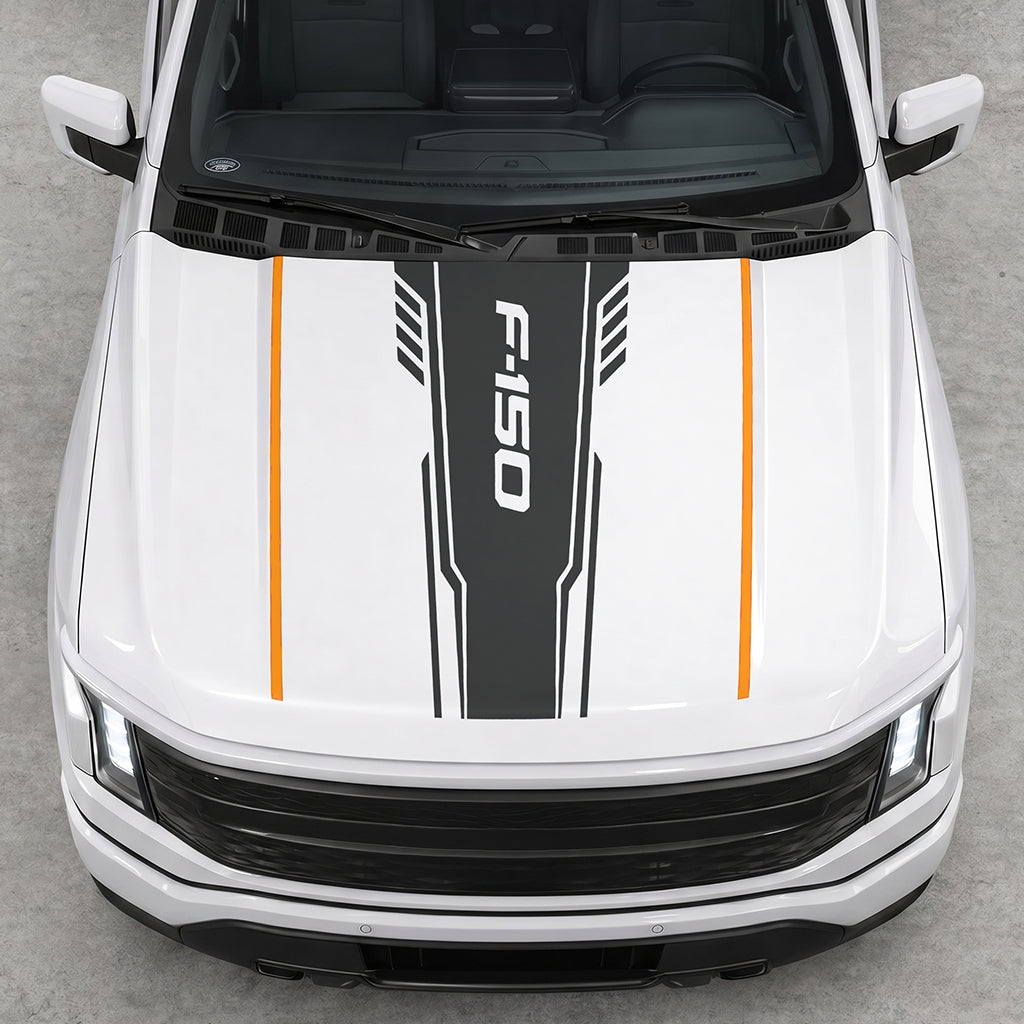 Hood Panel Decal/Sticker - Speed F150 Graphic Decal Graphic Kit - For Ford F-150 2015-2020 - Premium Vinyl