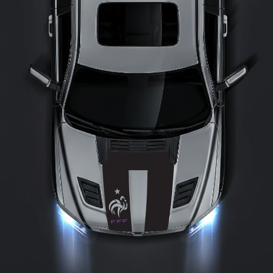 Hood Panel Decal/Sticker - French Football Federation Logo Graphic Kit - For Dodge RAM 1500 2019-2025 - Premium Vinyl