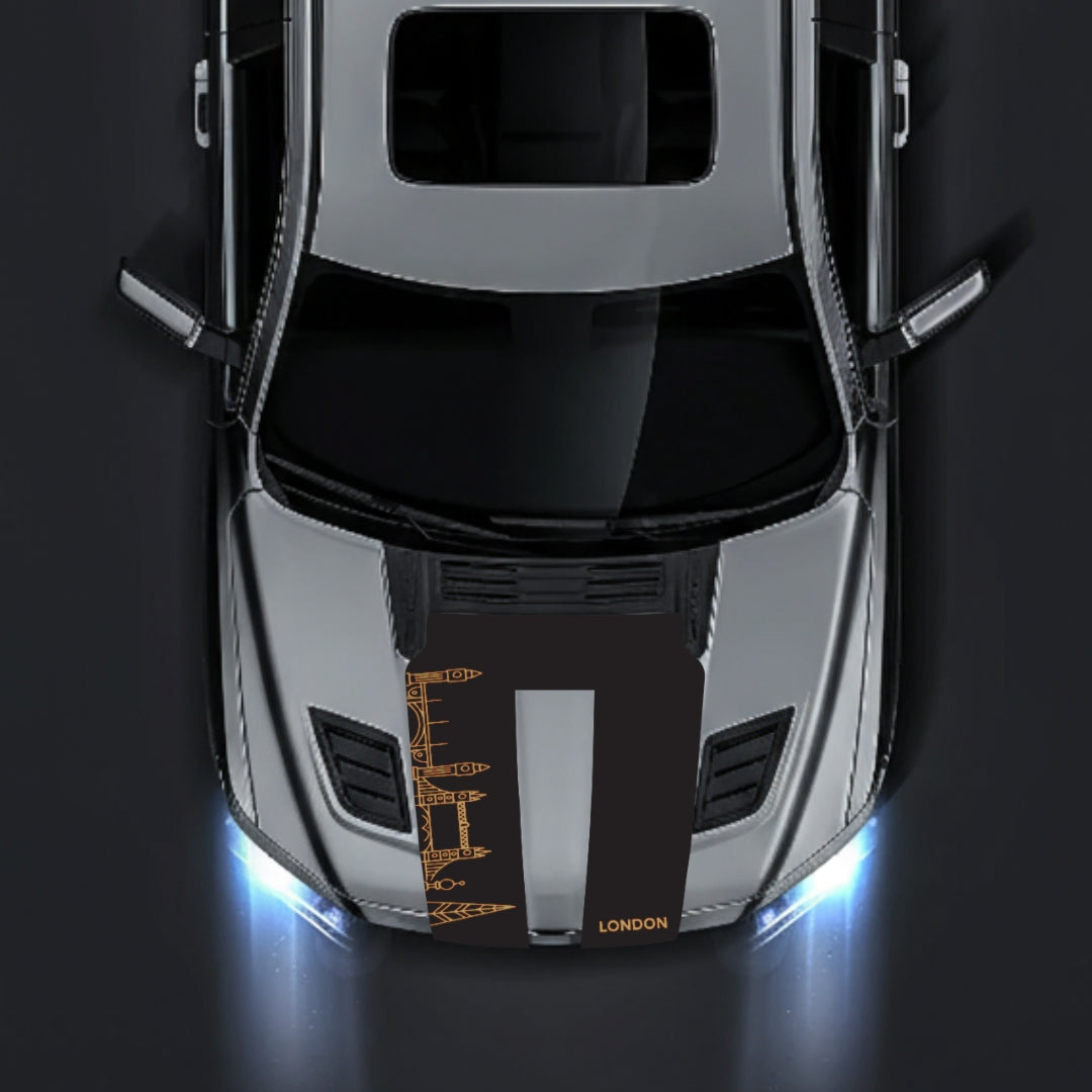 Hood Panel Decal/Sticker - London Skyline Graphic Kit - For Dodge RAM 1500 2019-2025 - Premium Vinyl