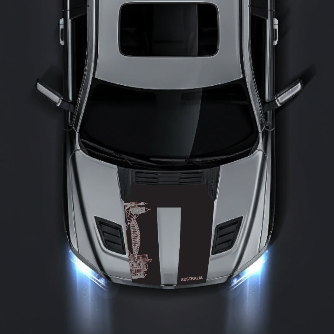 Hood Panel Decal/Sticker - Australia Skyline Graphic Kit - For Dodge RAM 1500 2019-2025 - Premium Vinyl
