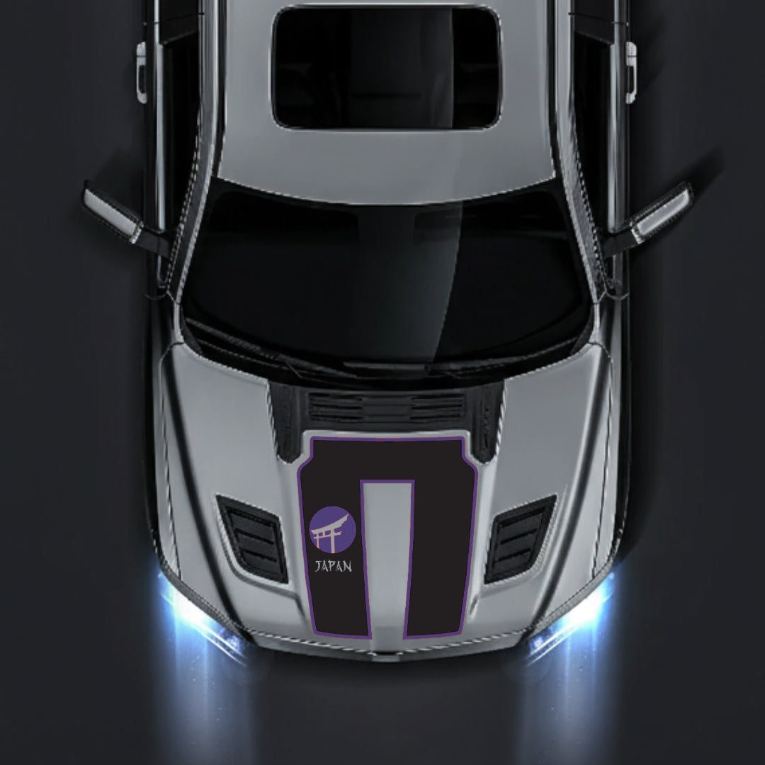 Hood Panel Decal/Sticker - Japan - Cut - Border Graphic Kit - For Dodge RAM 1500 2019-2025 - Premium Vinyl