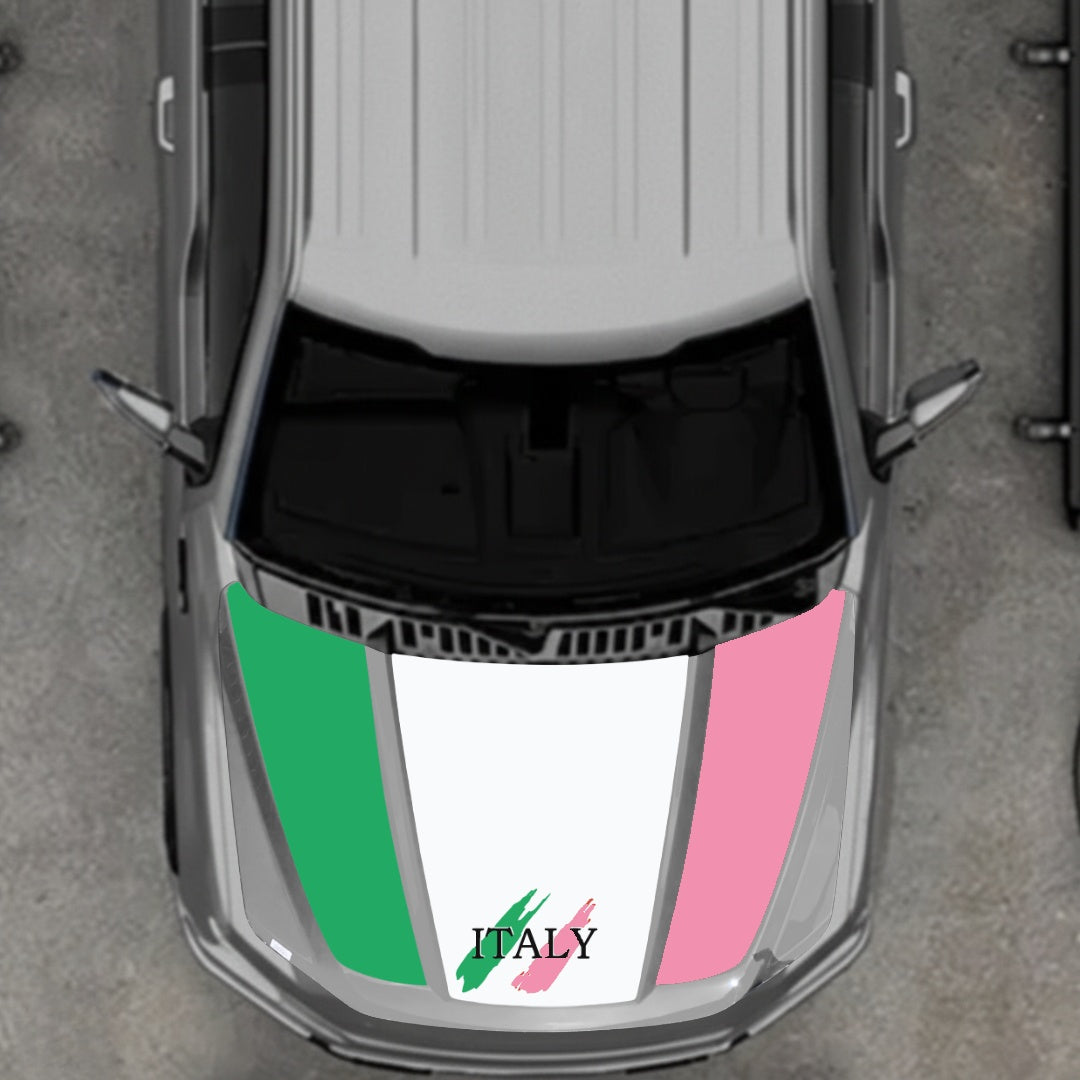 Hood Panel Decal/Sticker - Italy Graphic Kit - For Ford F-150 2020-2026 - Premium Vinyl