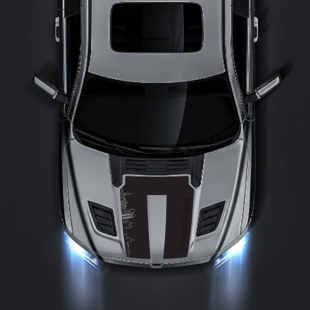 Hood Panel Decal/Sticker - Saskatchewan Skyline - Cut Graphic Kit - For Dodge RAM 1500 2019-2025 - Premium Vinyl