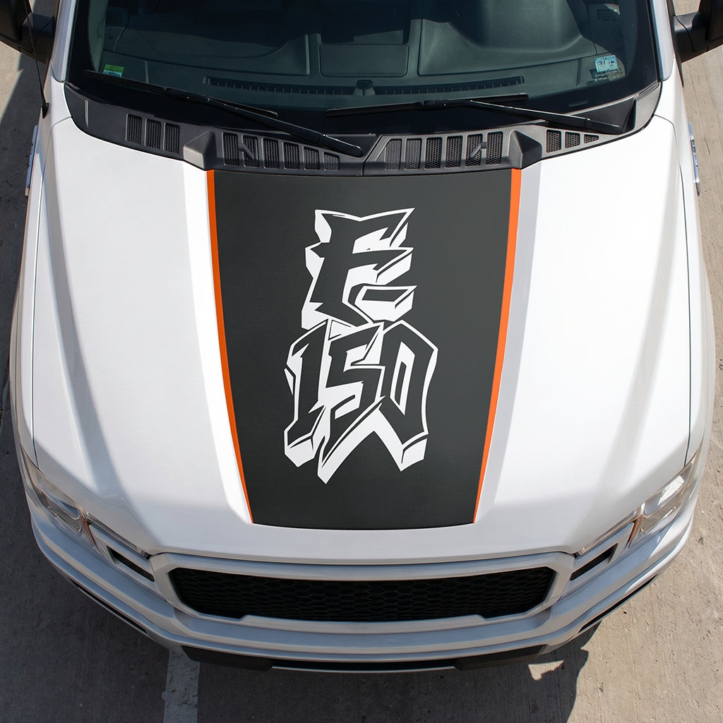 Hood Panel Decal/Sticker - Graffiti Graphic Decal Graphic Kit - For Ford F-150 2015-2020 - Premium Vinyl