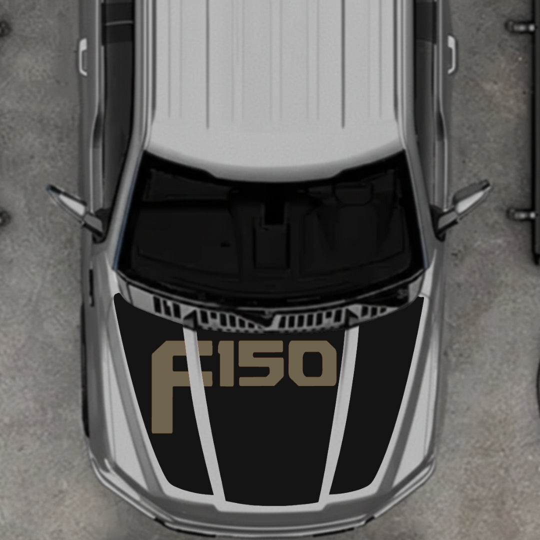 Hood Panel Decal/Sticker - Style 21 Graphic Kit - For Ford F-150 2020-2026 - Premium Vinyl