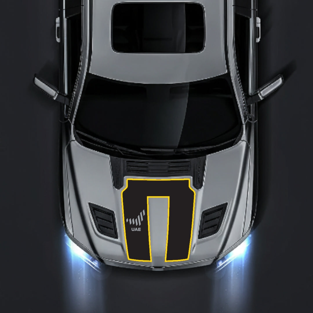Hood Panel Decal/Sticker - United Arab Emirates - Cut - Border Graphic Kit - For Dodge RAM 1500 2019-2025 - Premium Vinyl