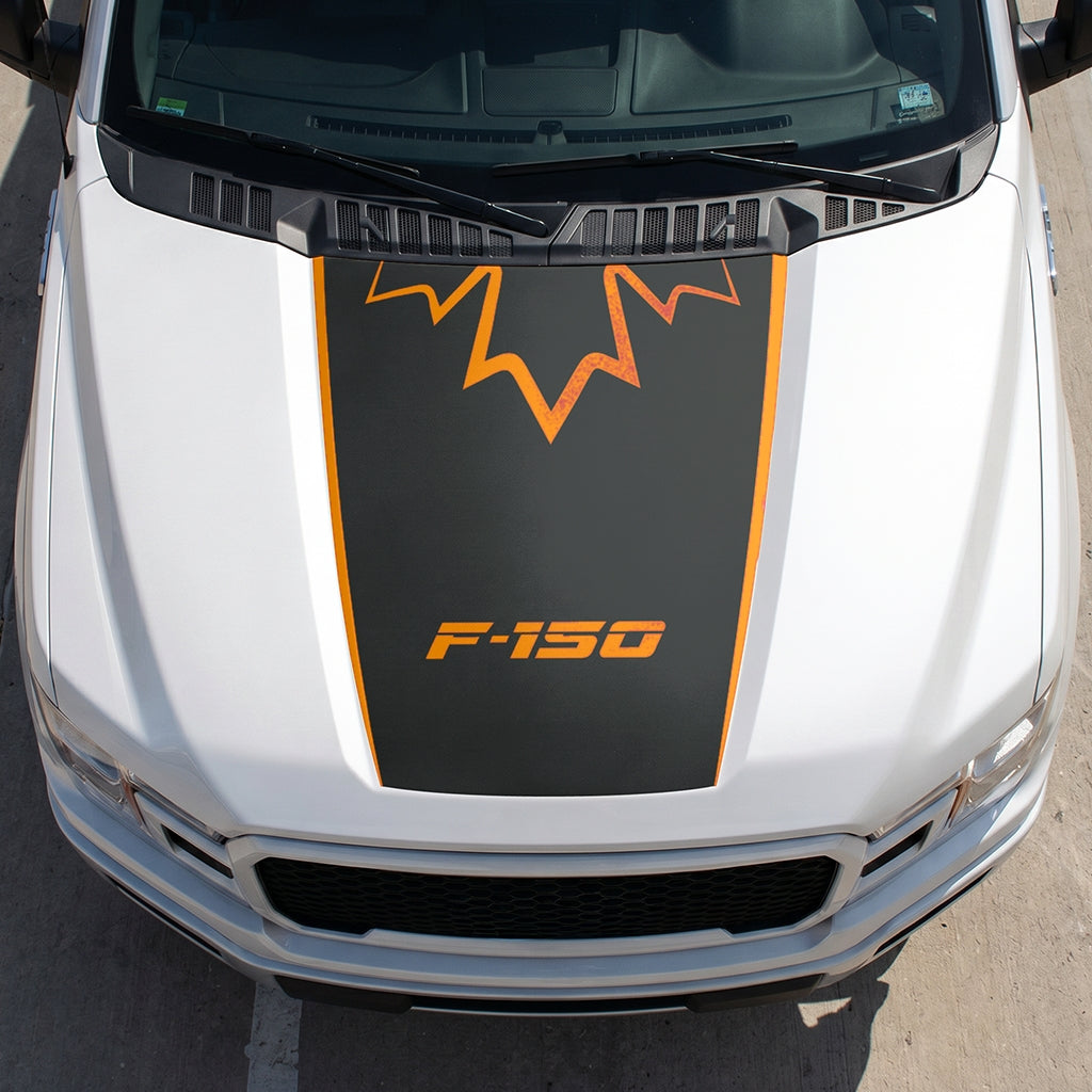 Hood Panel Decal/Sticker - Canada Upper Leaf Graphic Decal Graphic Kit - For Ford F-150 2015-2020 - Premium Vinyl