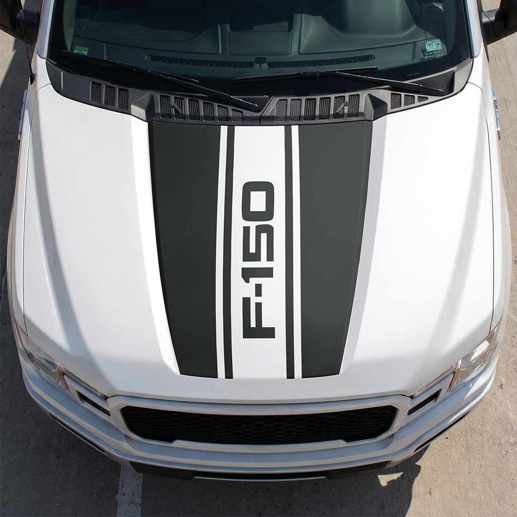 Hood Panel Decal/Sticker - Different Styles Graphic Decals Kit- For Ford F-150 2015-2020 - Premium Vinyl