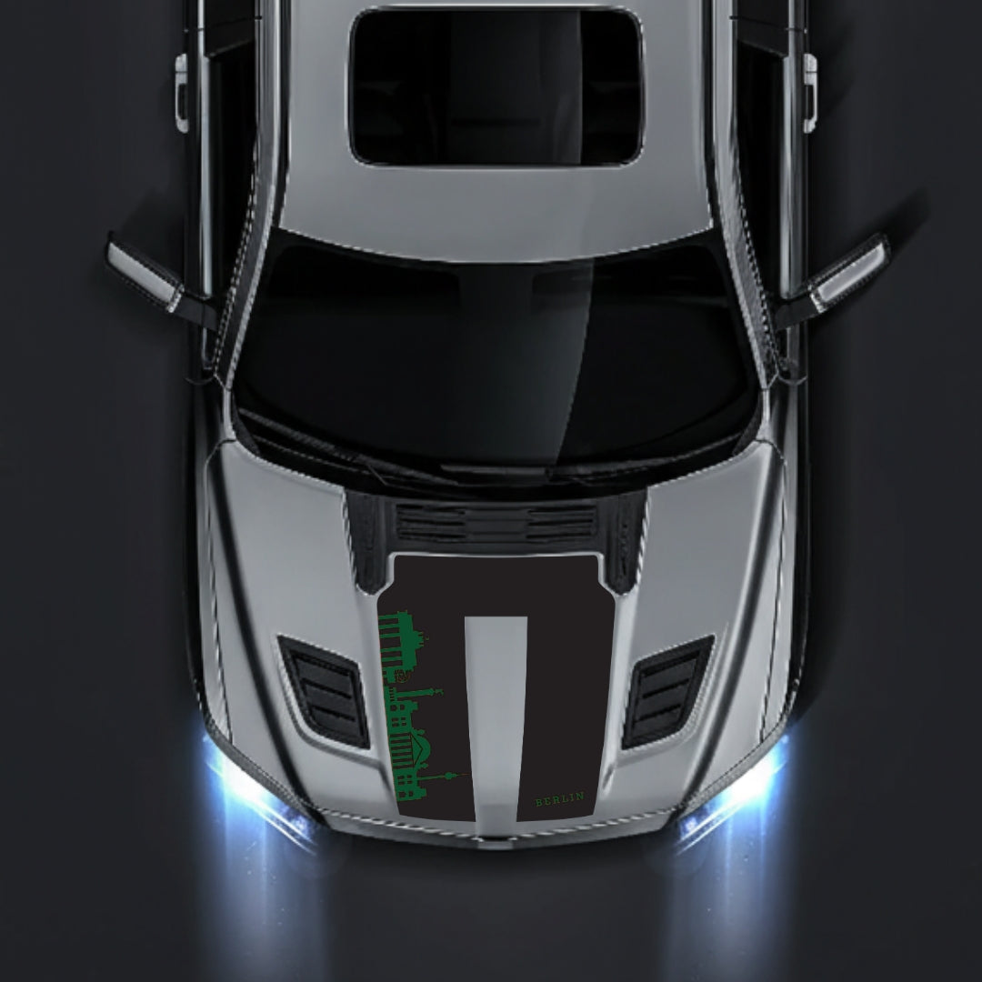 Hood Panel Decal/Sticker - Berlin Skyline Graphic Kit - For Dodge RAM 1500 2019-2025 - Premium Vinyl
