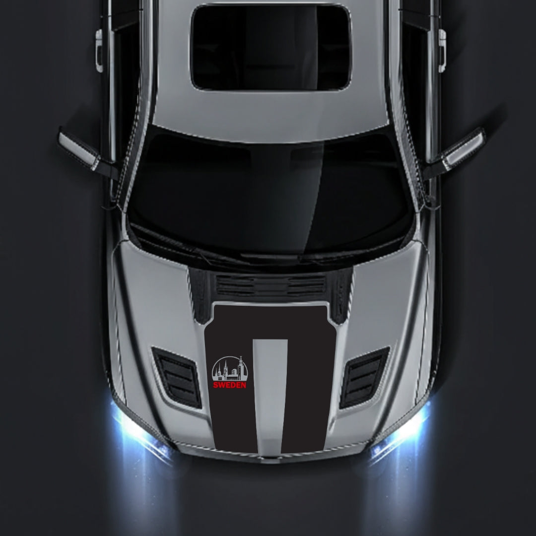Performance Hood Panel Decal/Sticker - Sweden - Cut Graphic Kit - For Dodge RAM 1500 2019-2025 - Premium Vinyl