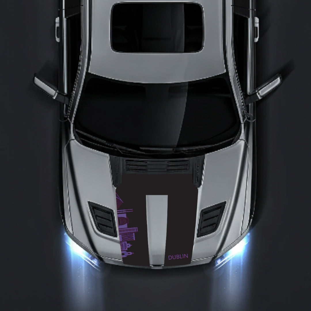 Hood Panel Decal/Sticker - Dublin Skyline Graphic Kit - For Dodge RAM 1500 2019-2025 - Premium Vinyl