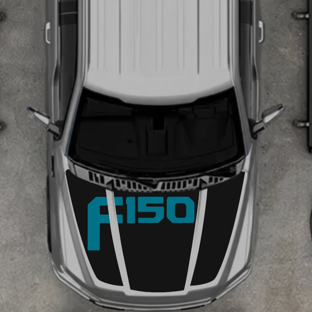 Hood Panel Decal/Sticker - Style 21 Graphic Kit - For Ford F-150 2020-2026 - Premium Vinyl