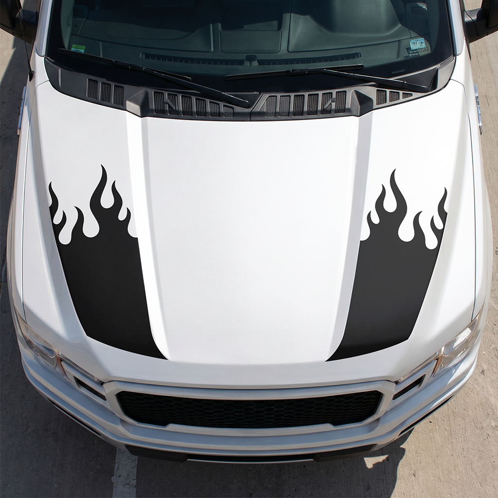 Hood Panel Decal/Sticker - Different Styles Graphic Decals Kit- For Ford F-150 2015-2020 - Premium Vinyl