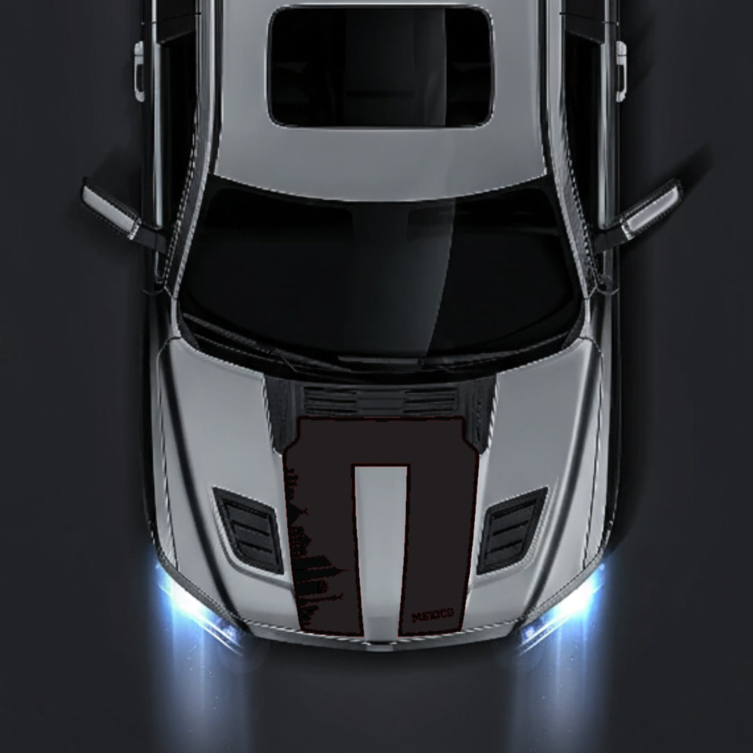 Hood Panel Decal/Sticker - Mexico Skyline - Border Graphic Kit - For Dodge RAM 1500 2019-2025 - Premium Vinyl