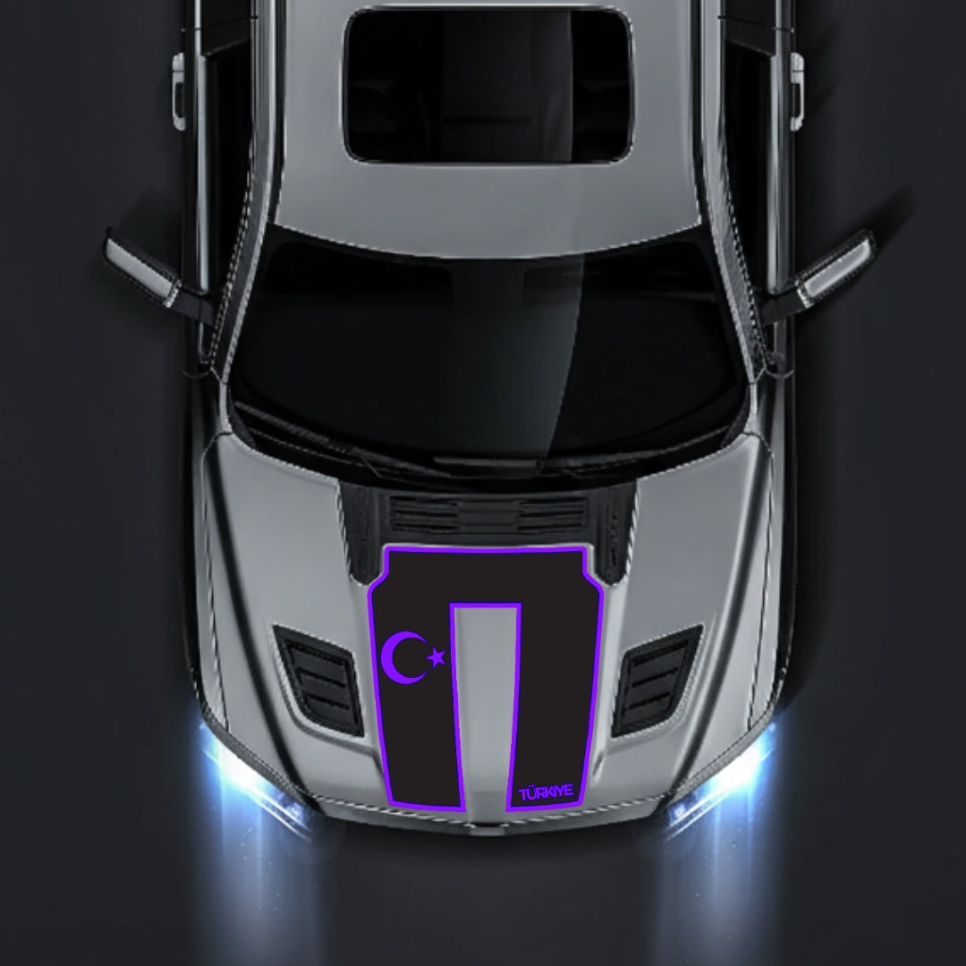 Performance Hood Panel Decal/Sticker - Turkey - Border Graphic Kit - For Dodge RAM 1500 2019-2025 - Premium Vinyl