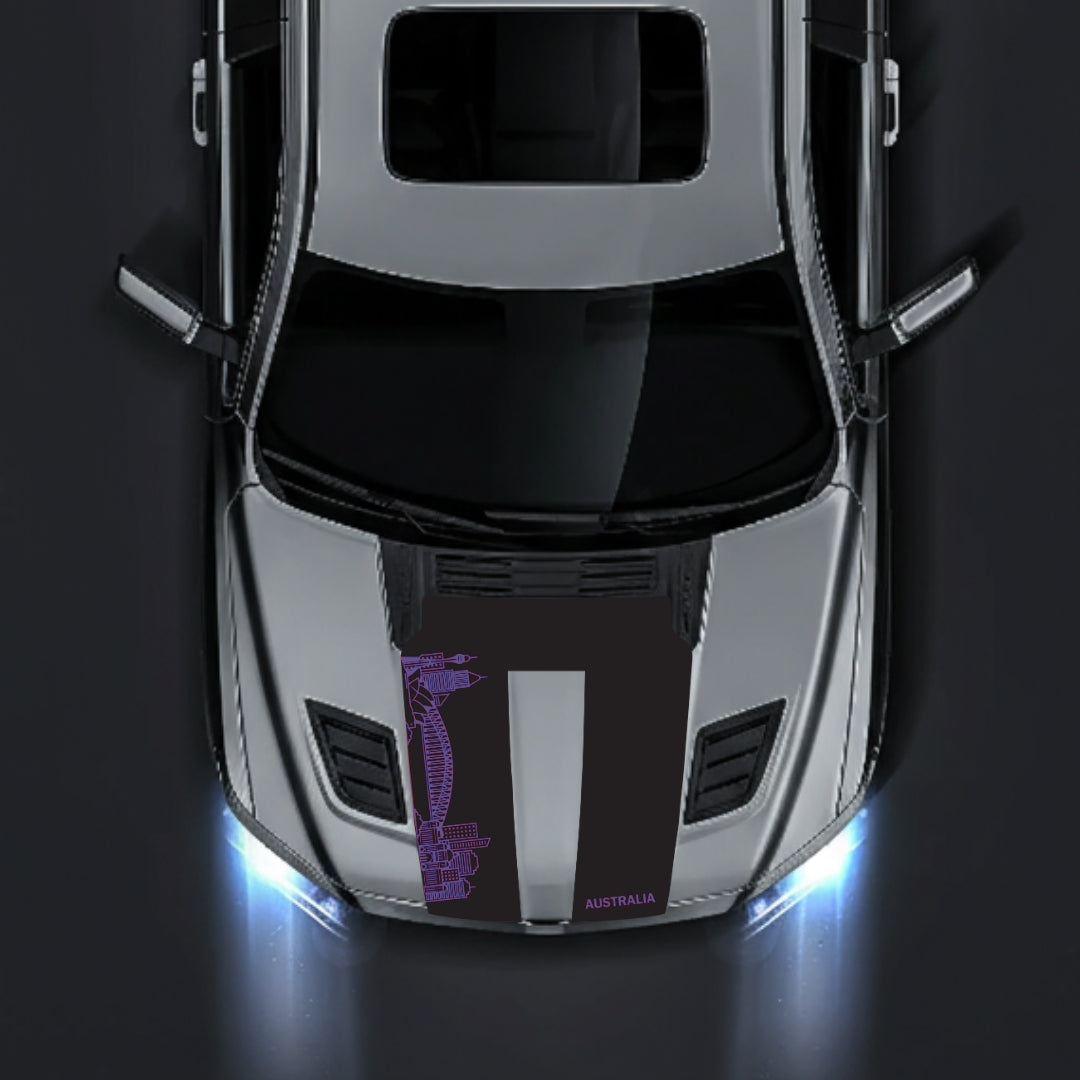 Hood Panel Decal/Sticker - Australia Skyline Graphic Kit - For Dodge RAM 1500 2019-2025 - Premium Vinyl