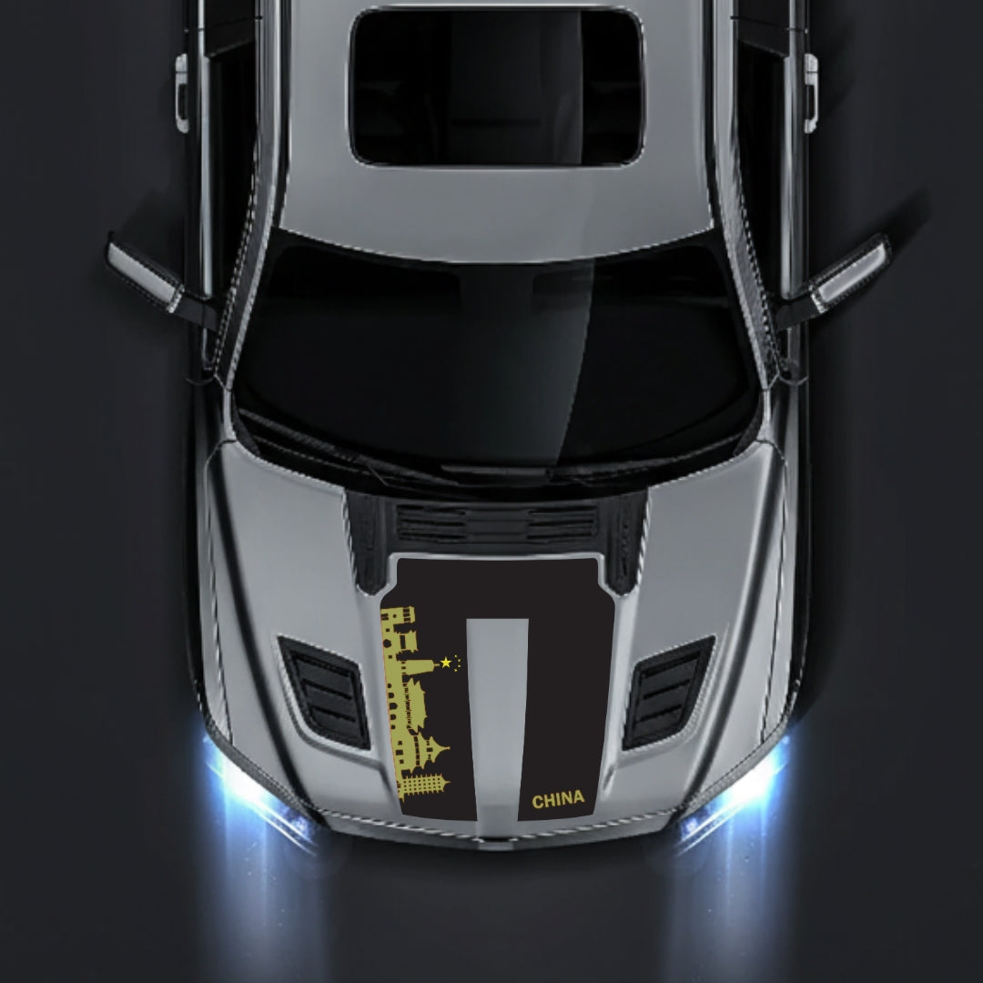 Hood Panel Decal/Sticker - China Skyline Graphic Kit - For Dodge RAM 1500 2019-2025 - Premium Vinyl