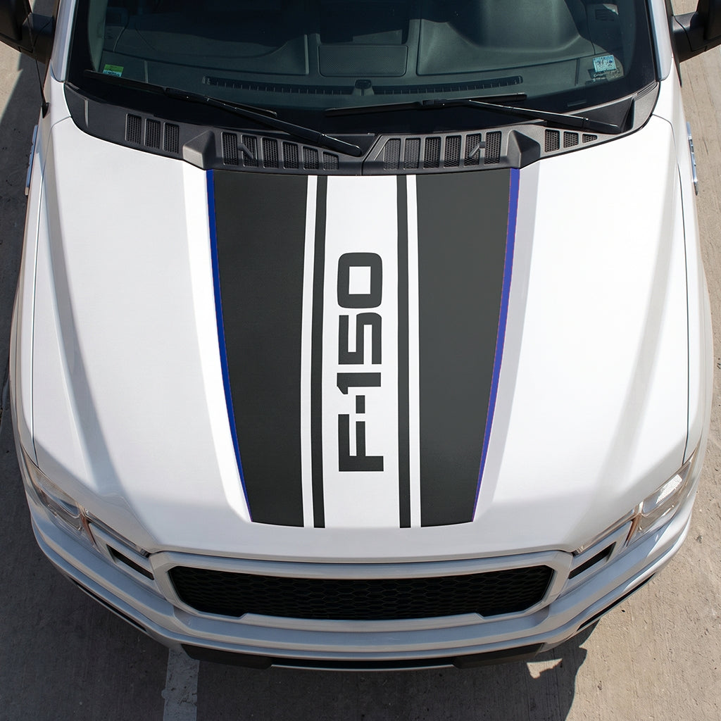 Hood Panel Decal/Sticker - Road F150 Graphic Decal Graphic Kit - For Ford F-150 2015-2020 - Premium Vinyl