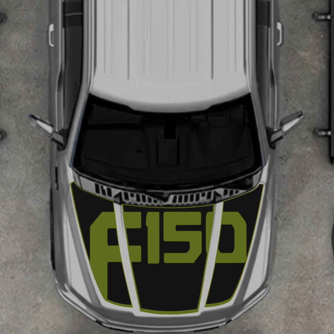 Hood Panel Decal/Sticker - Style 16 Graphic Kit - For Ford F-150 2020-2026 - Premium Vinyl