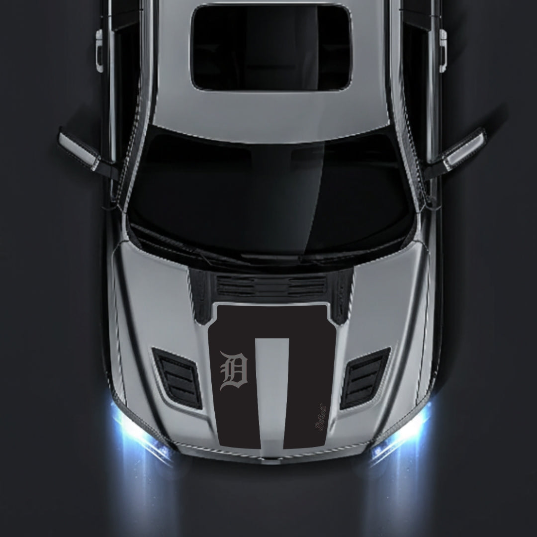 Performance Hood Panel Decal/Sticker - Detroit Street Graphic Kit - For Dodge RAM 1500 2019-2025 - Premium Vinyl