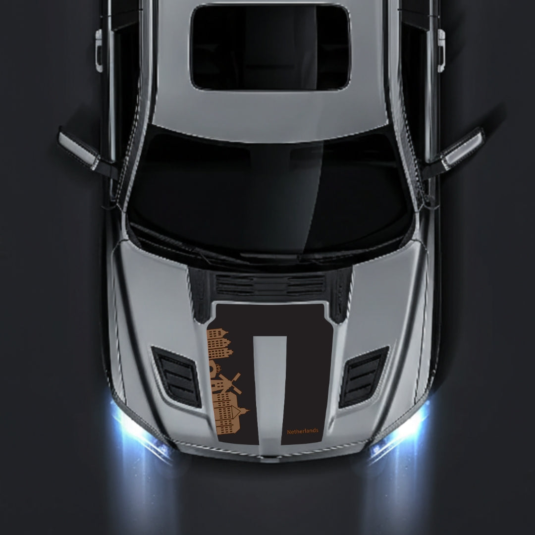 Performance Hood Panel Decal/Sticker - Netherlands Skyline Graphic Kit - For Dodge RAM 1500 2019-2025 - Premium Vinyl