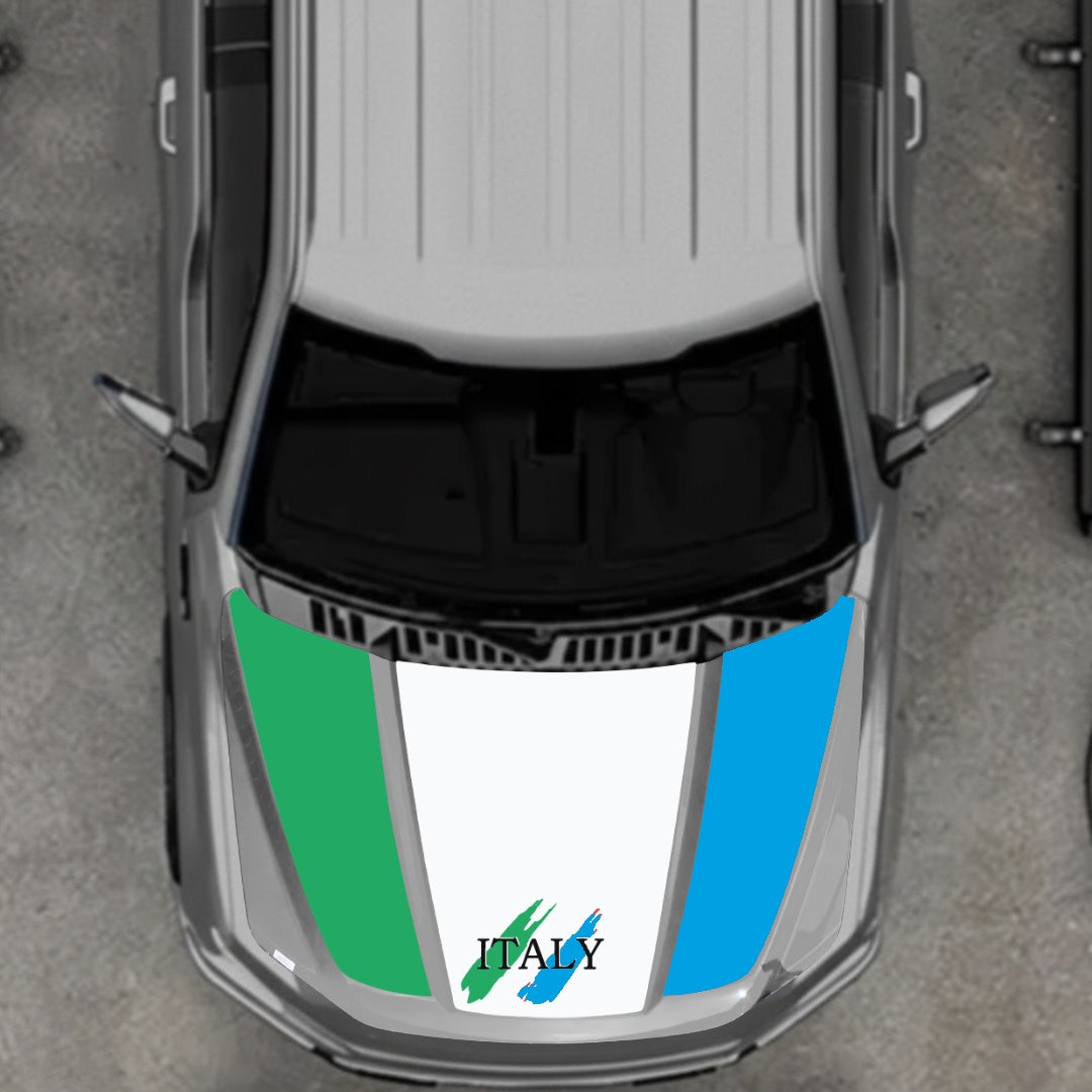 Hood Panel Decal/Sticker - Italy Graphic Kit - For Ford F-150 2020-2026 - Premium Vinyl