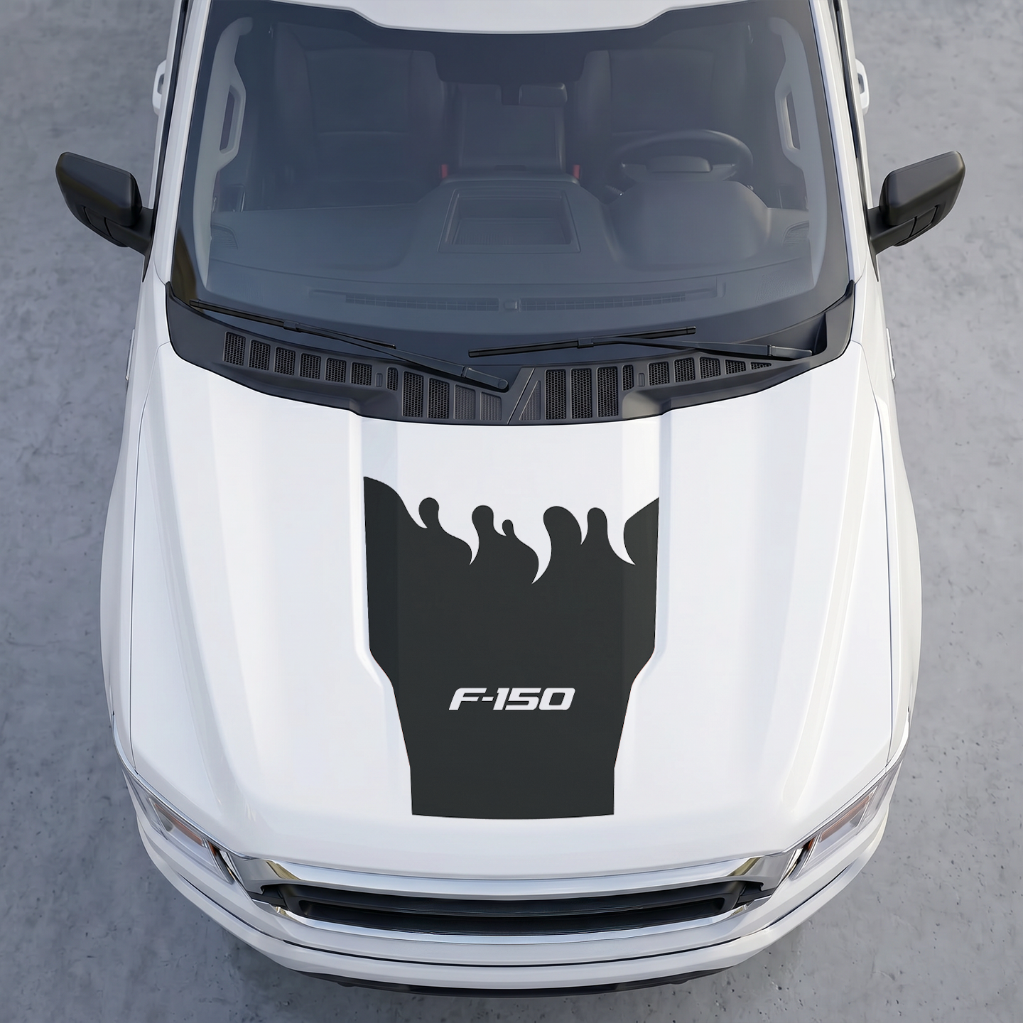 Hood Panel Decal/Sticker - Different Styles Graphic Decals Kit- For Ford F-150 2015-2020 - Premium Vinyl