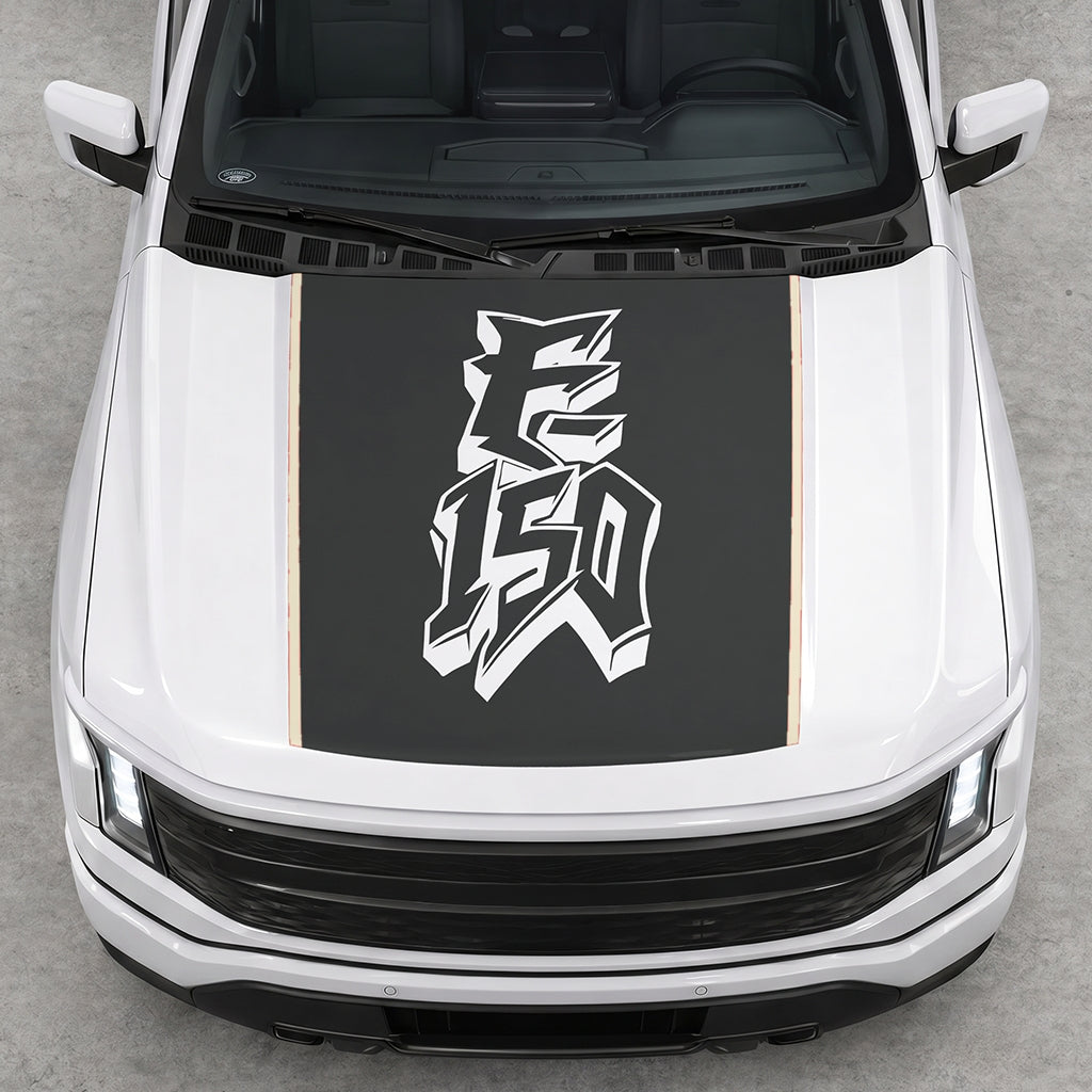 Hood Panel Decal/Sticker - Graffiti Graphic Decal Graphic Kit - For Ford F-150 2015-2020 - Premium Vinyl
