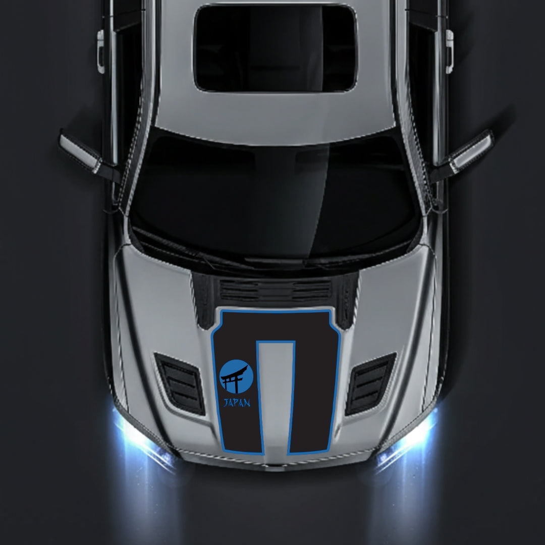 Performance Hood Panel Decal/Sticker - Japan - Border Graphic Kit - For Dodge RAM 1500 2019-2025 - Premium Vinyl