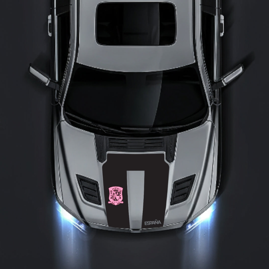 Hood Panel Decal/Sticker - Spain - Cut Graphic Kit - For Dodge RAM 1500 2019-2025 - Premium Vinyl
