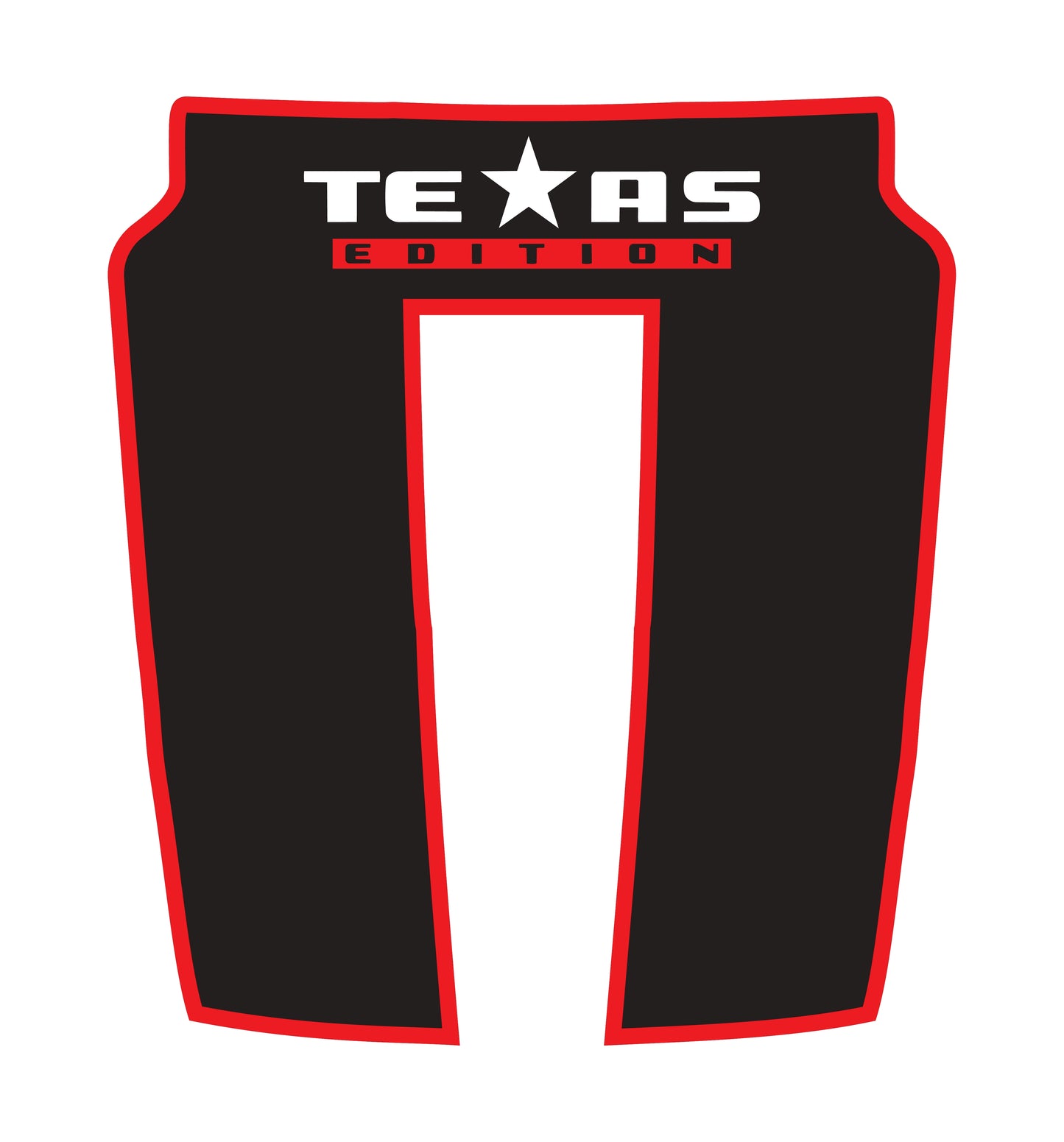 Hood Panel Decal/Sticker - Texas Edition - Cut - Border Graphic Kit - For Dodge RAM 1500 2019-2025 - Premium Vinyl