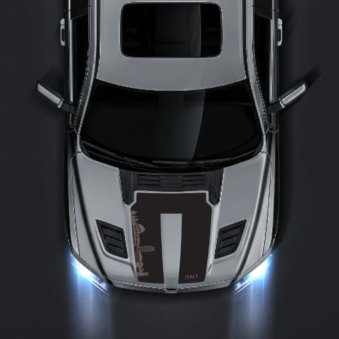 Hood Panel Decal/Sticker - Italy Skyline Graphic Kit - For Dodge RAM 1500 2019-2025 - Premium Vinyl
