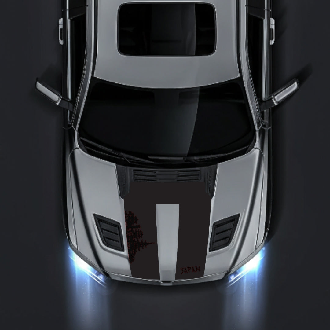 Hood Panel Decal/Sticker - Japan Skyline Graphic Kit - For Dodge RAM 1500 2019-2025 - Premium Vinyl