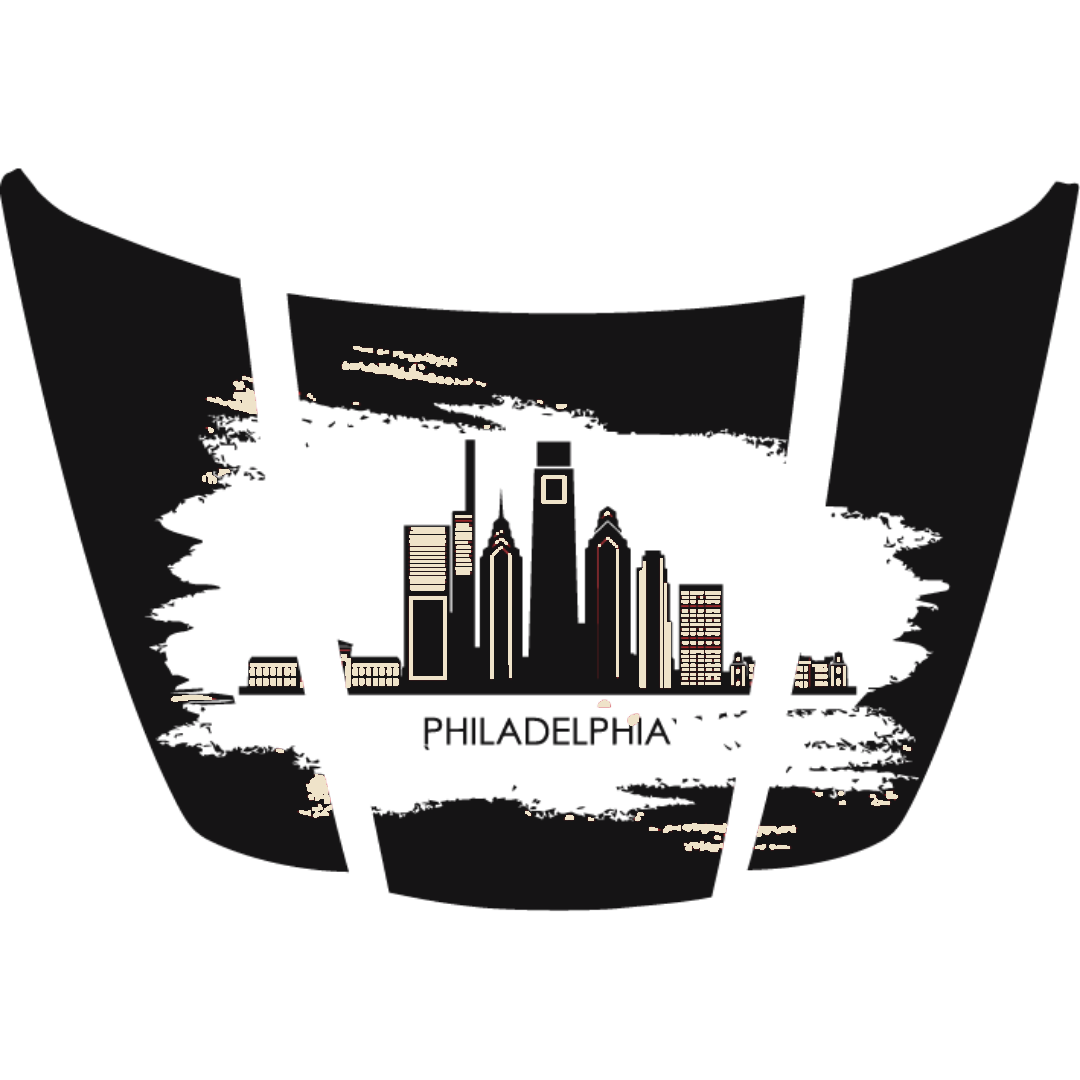 Hood Panel Decal/Sticker - Philadelphia - Cut Graphic Kit - For Ford F-150 2020-2026 - Premium Vinyl