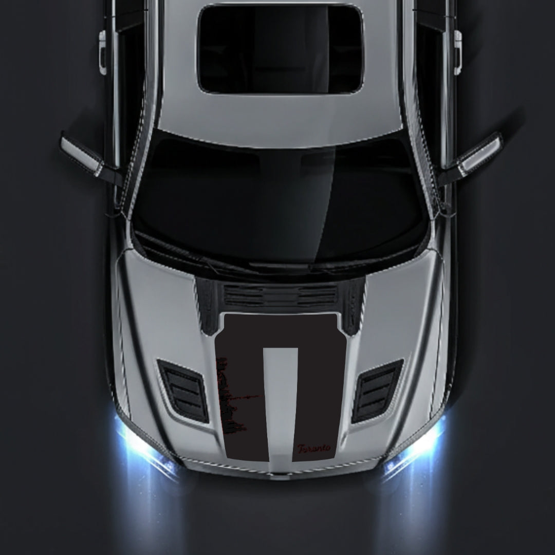 Hood Panel Decal/Sticker - Toronto Skyline Graphic Kit - For Dodge RAM 1500 2019-2025 - Premium Vinyl