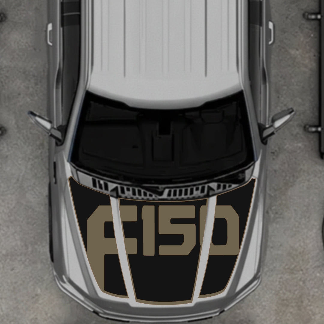 Hood Panel Decal/Sticker - Style 16 Graphic Kit - For Ford F-150 2020-2026 - Premium Vinyl